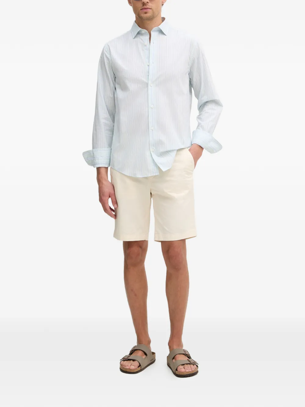 Gant Shorts met logo Beige