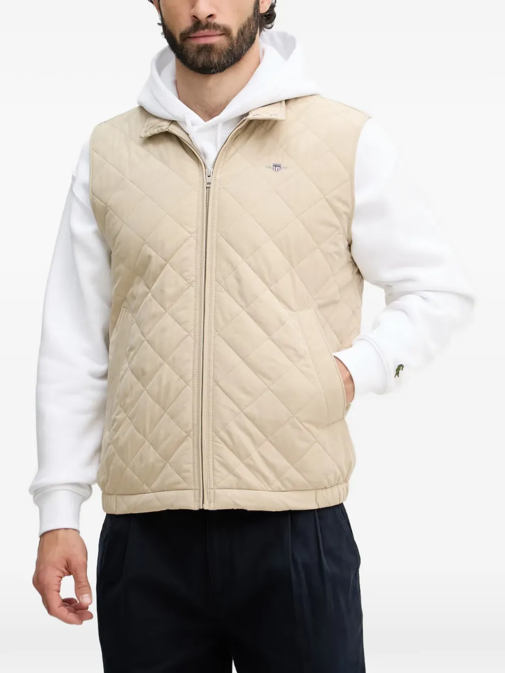 Gant Windcheater quilted gilet - Neutrals