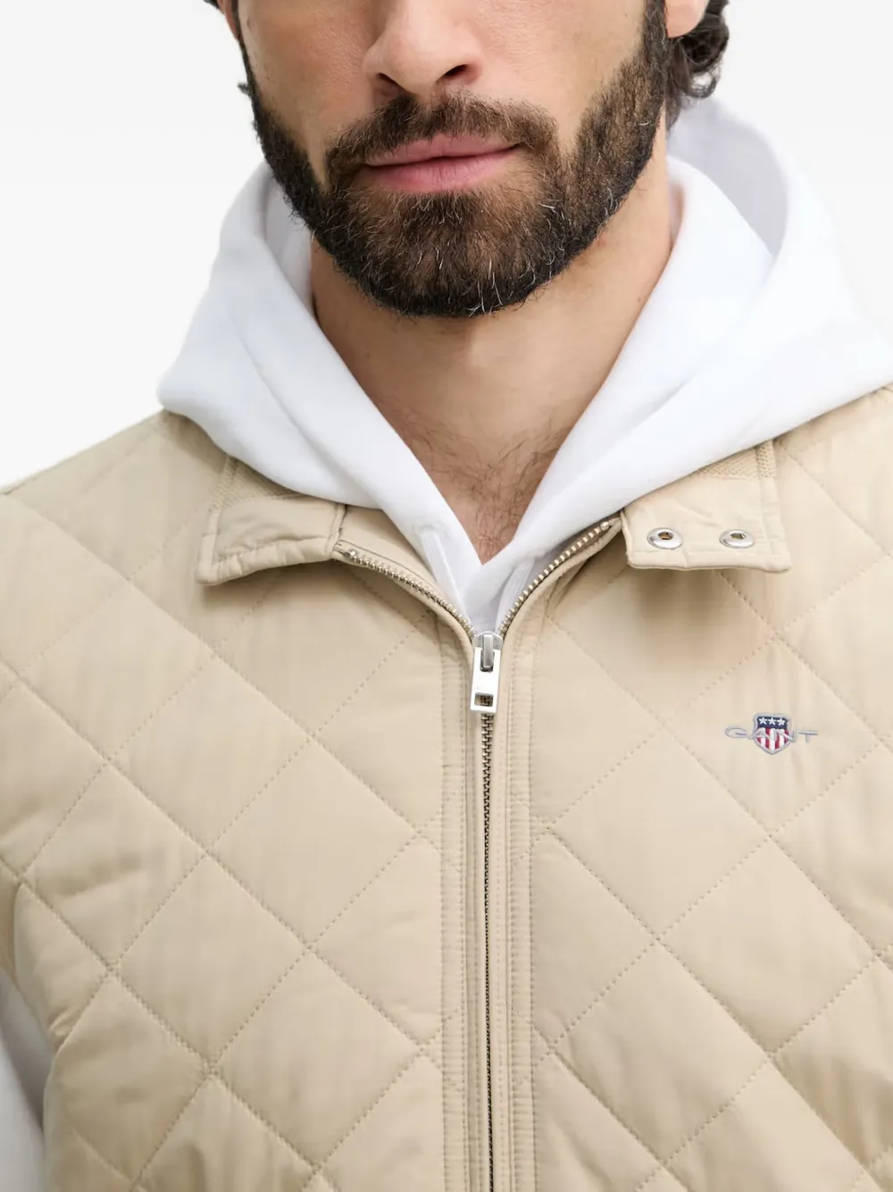 Gant Windcheater gewatteerde bodywarmer Beige