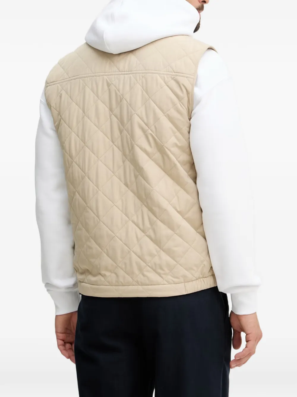 Gant Windcheater gewatteerde bodywarmer Beige
