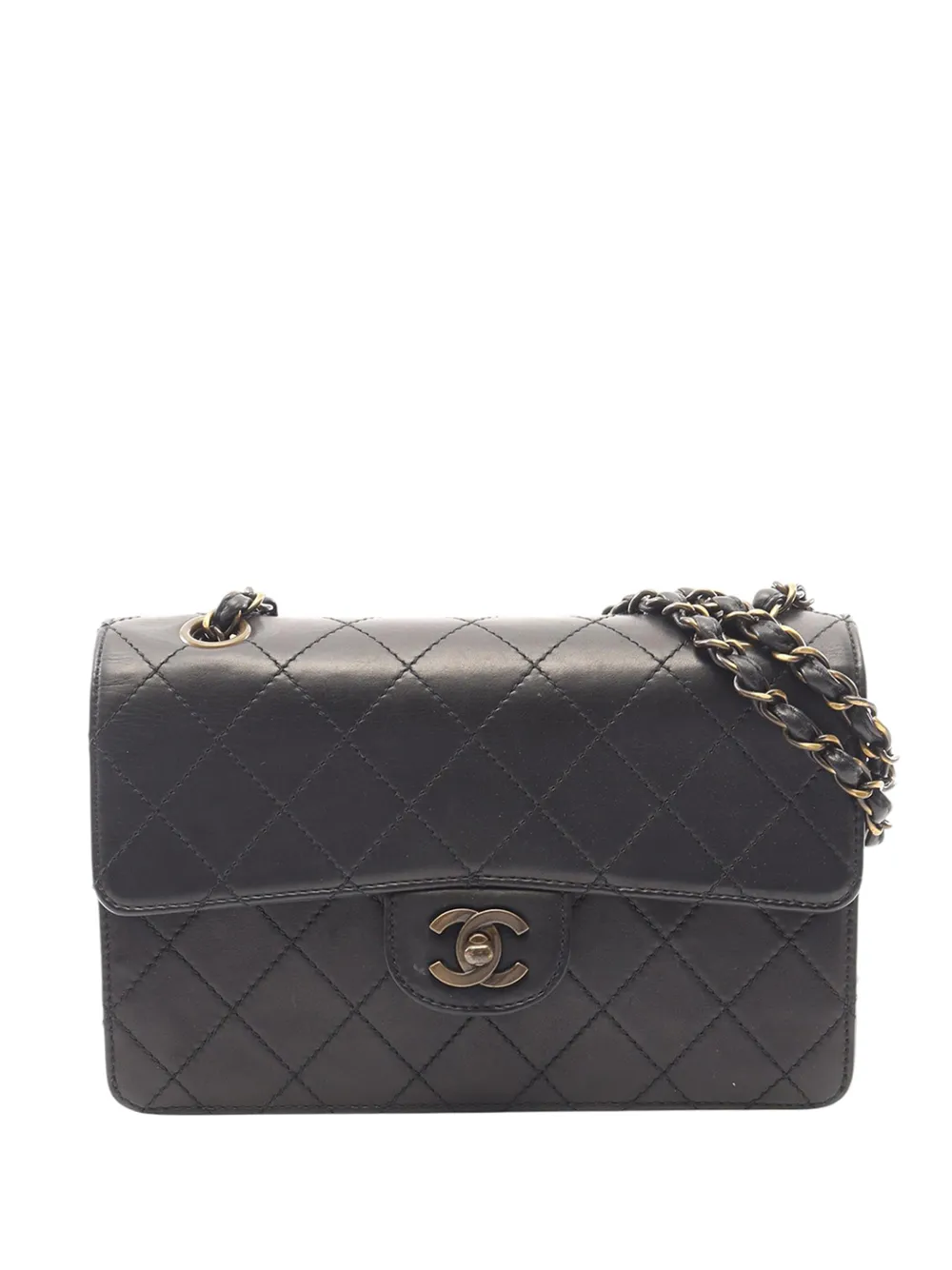 CHANEL Pre-Owned 1997-1999 Medium CC Quilted Lambskin Single Flap shoulder bag - Nero