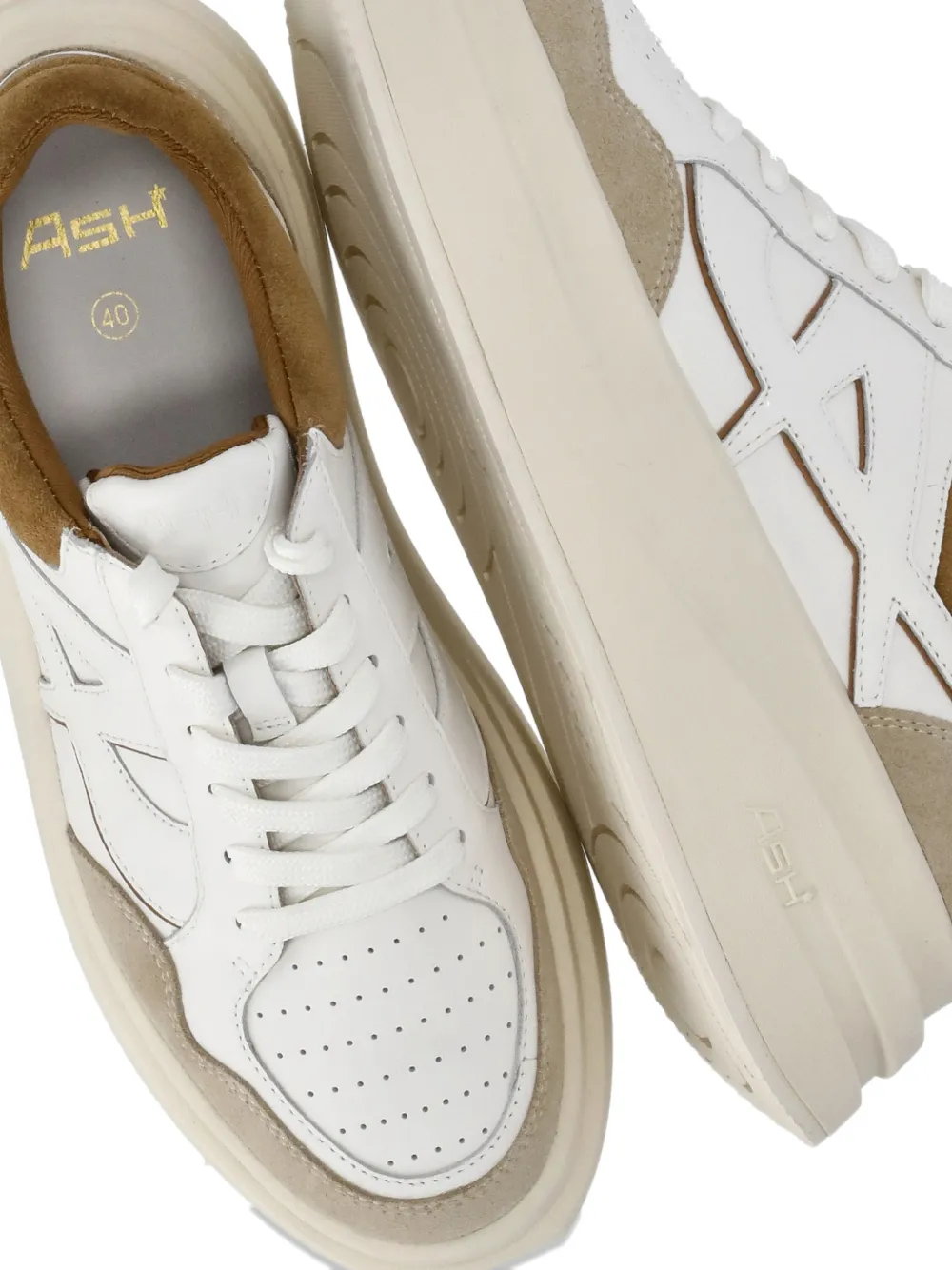 Ash Icone panelled sneakers Beige