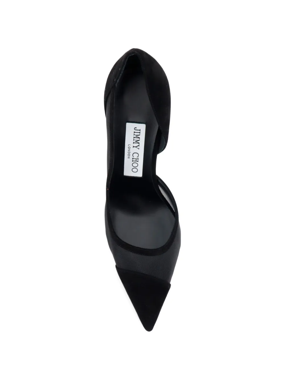 Jimmy Choo Brigitte mesh-panelled pumps Wit