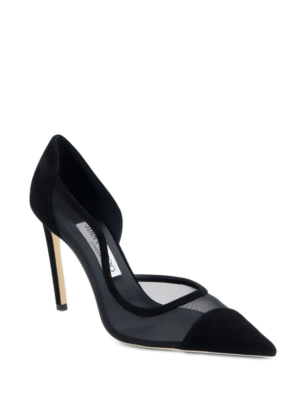 Jimmy Choo Brigitte mesh-panelled pumps Wit