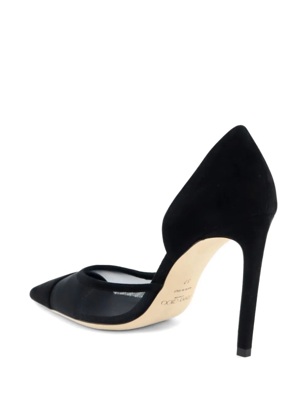 Jimmy Choo Brigitte mesh-panelled pumps Wit
