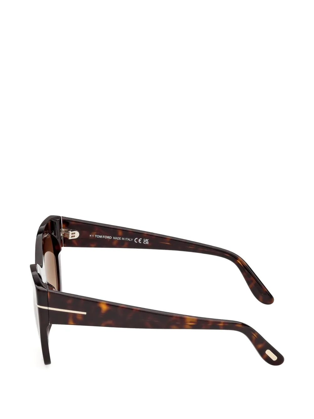 TOM FORD Eyewear Zonnebril met schildpadschild-design Bruin