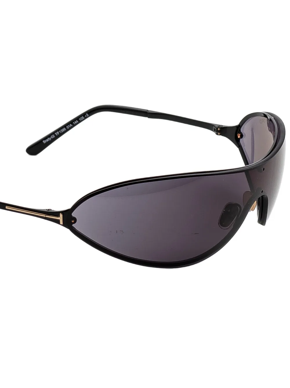 TOM FORD Eyewear Brady-02 zonnebril met wikkelmontuur Zwart