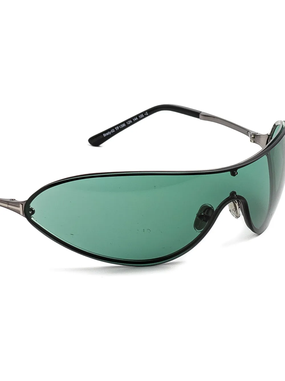 TOM FORD Eyewear Brady-02 zonnebril met geometrisch montuur Groen