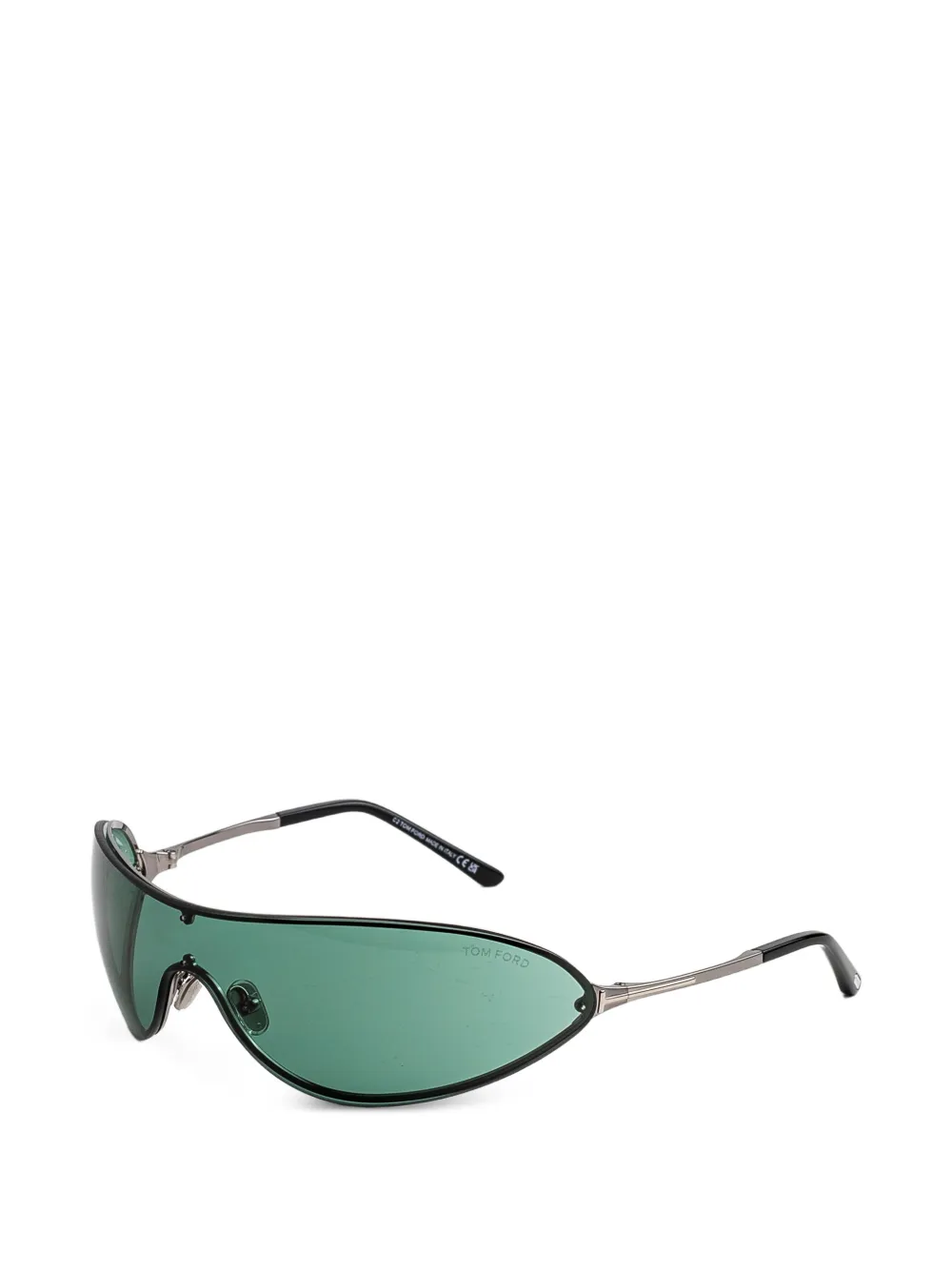 TOM FORD Eyewear Brady-02 zonnebril met geometrisch montuur Groen