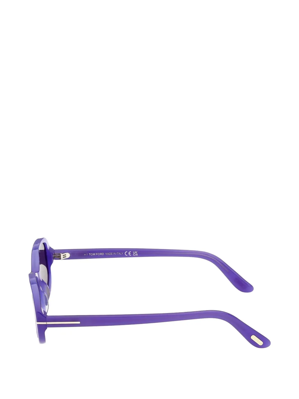 TOM FORD Eyewear Iggy zonnebril met ovalen montuur Paars