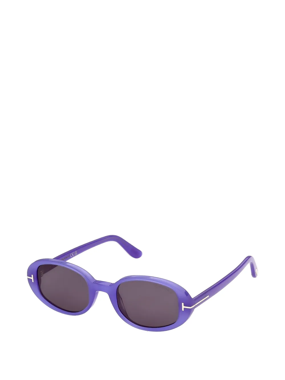 TOM FORD Eyewear Iggy zonnebril met ovalen montuur Paars