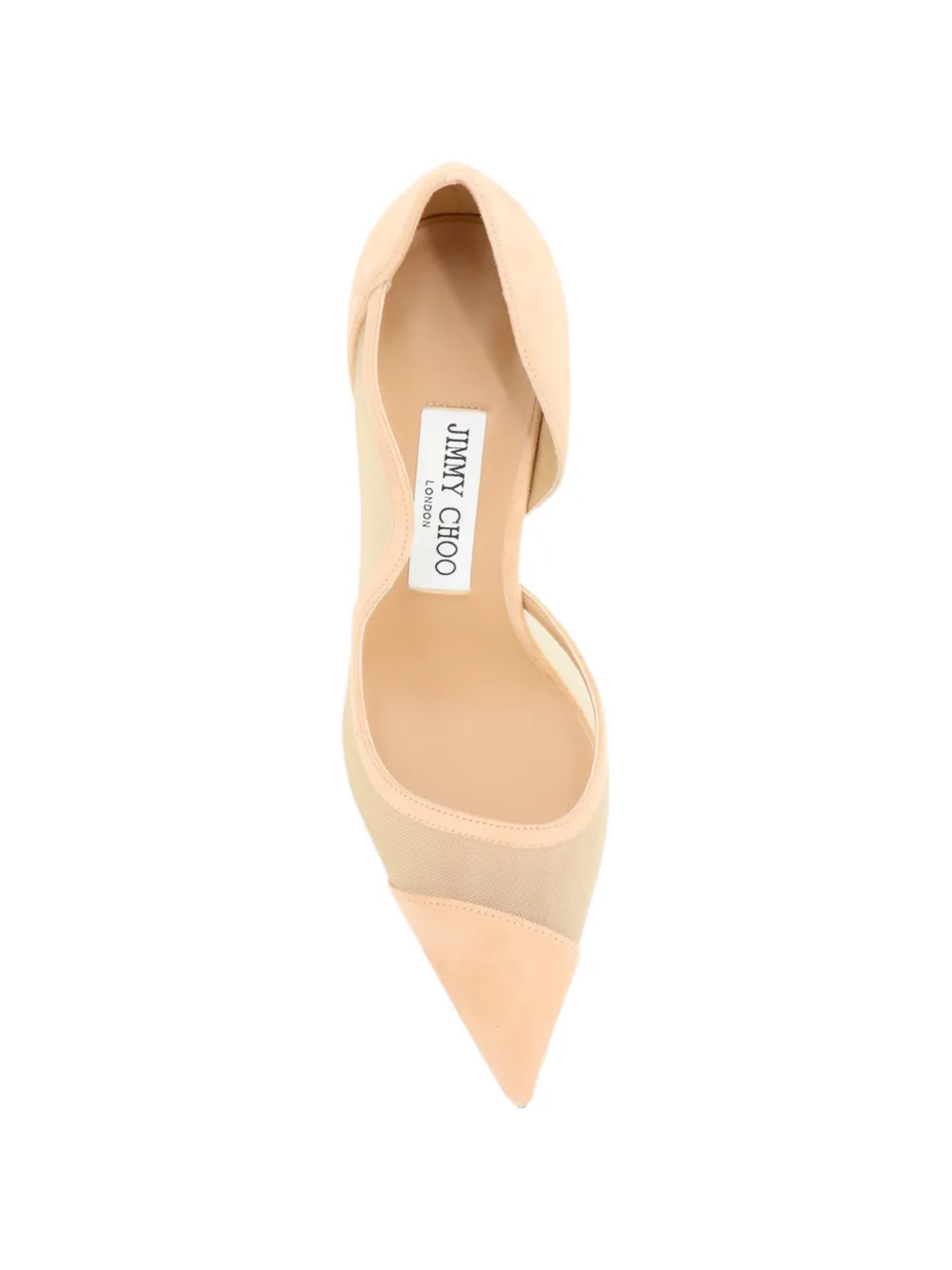 Jimmy Choo Brigitte mesh-panel pumps Beige
