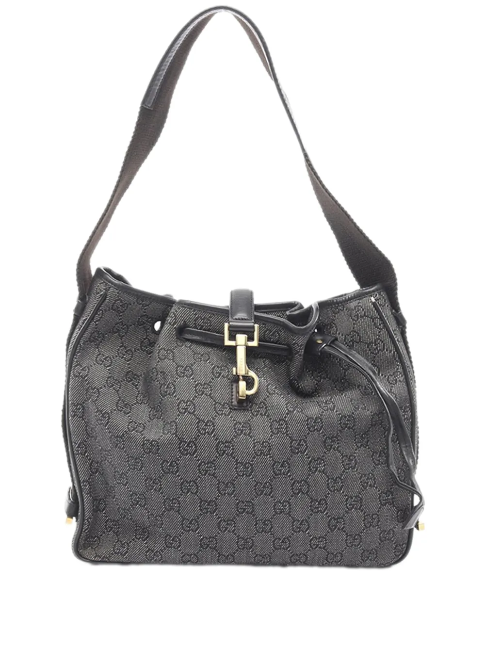 Gucci Pre-Owned 2000-2015 GG Denim shoulder bag - Nero