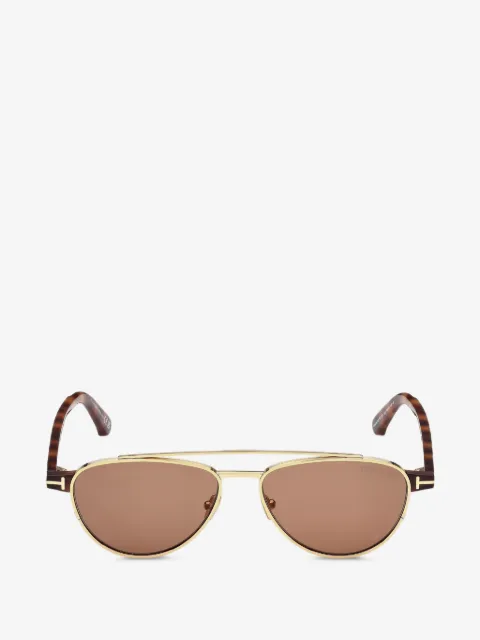 TOM FORD Eyewear double-bridge pilot sunglasses