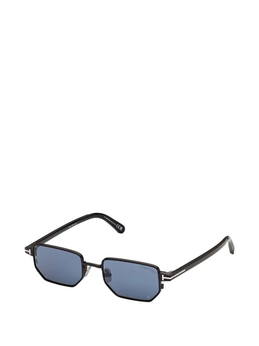 TOM FORD Eyewear Zonnebril met geometrisch montuur Zwart