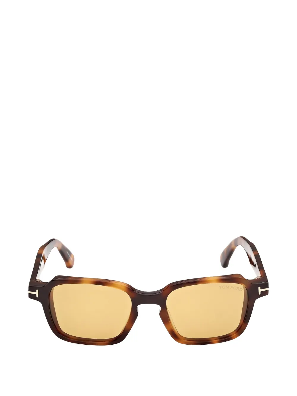TOM FORD Eyewear tortoiseshell-effect square-frame sunglasses - Marrone