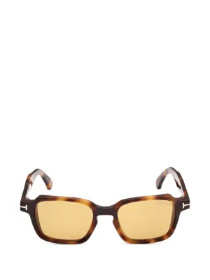TOM FORD Eyewear トータスシェル ジオメトリック サングラス