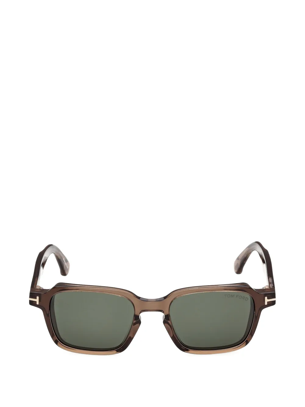 TOM FORD Eyewear T-logo square-frame sunglasses - Marrone