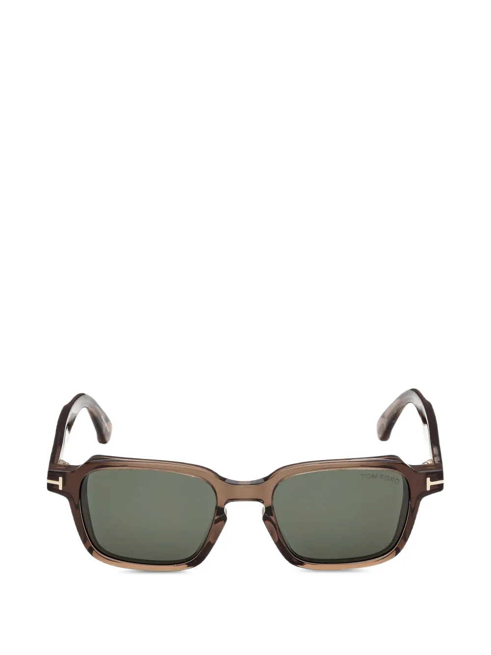 TOM FORD Eyewear T-logo square-frame sunglasses - Marrone
