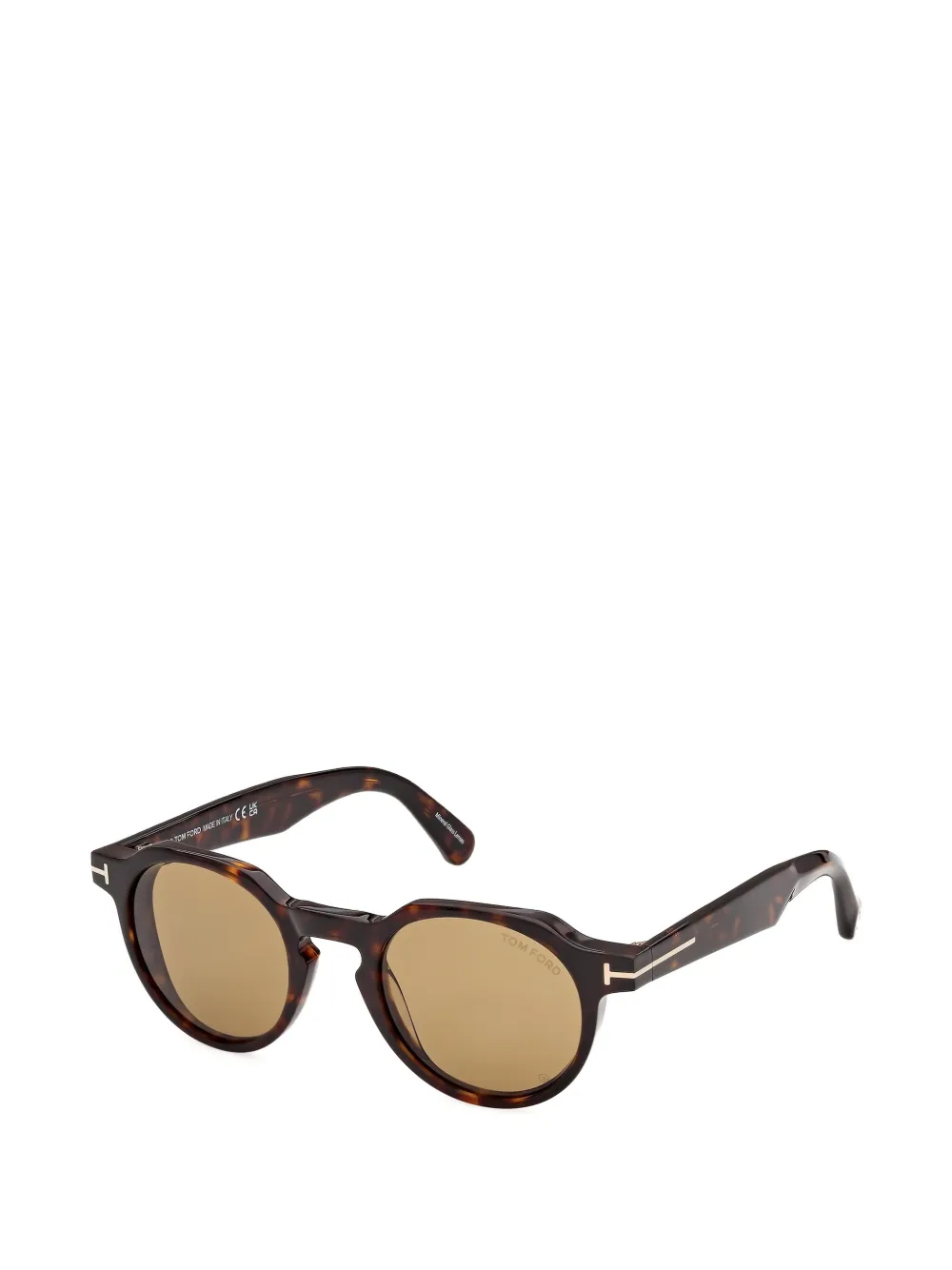 TOM FORD Eyewear Zonnebril met schildpadschild-design Bruin