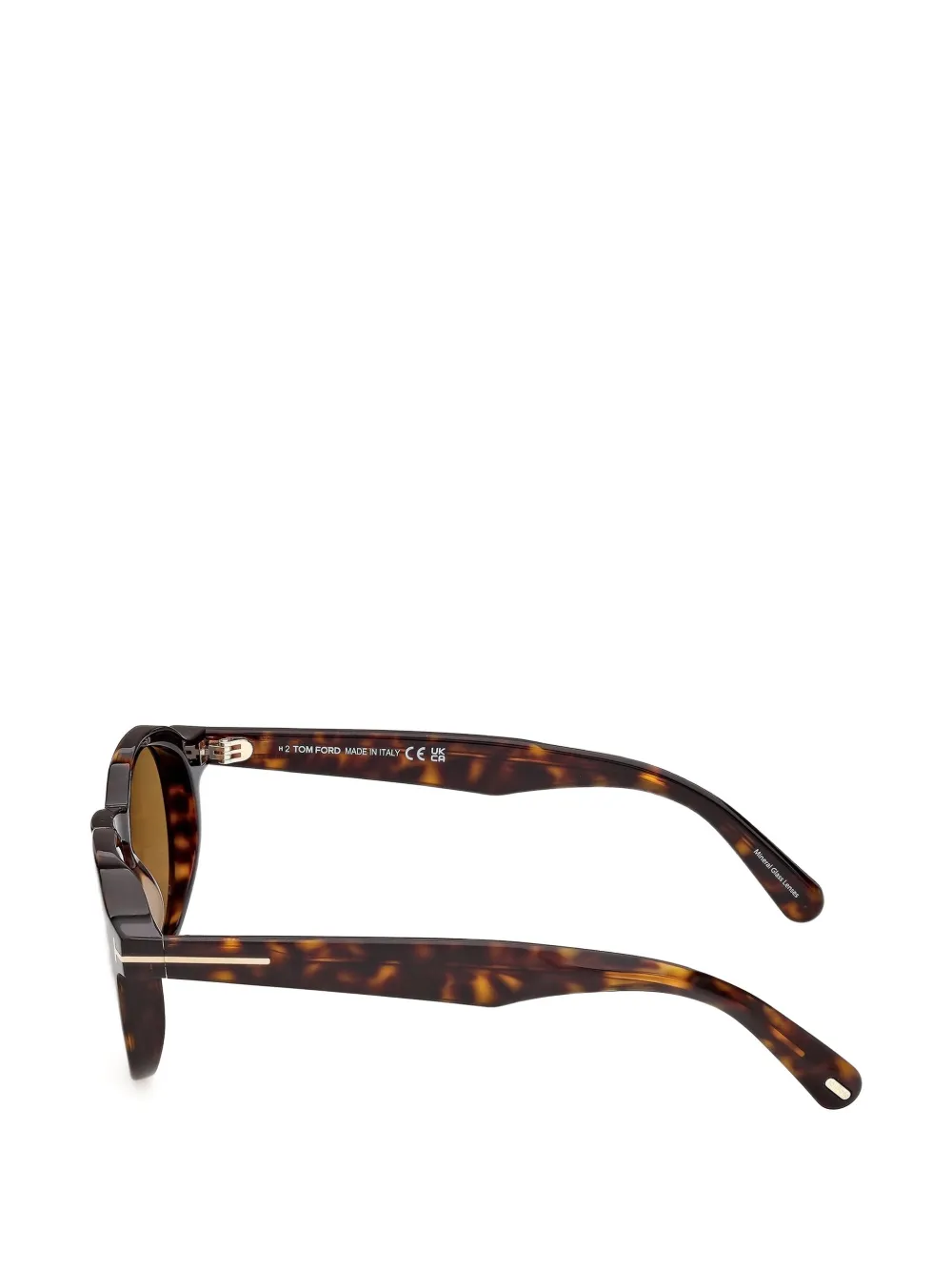 TOM FORD Eyewear Zonnebril met schildpadschild-design Bruin