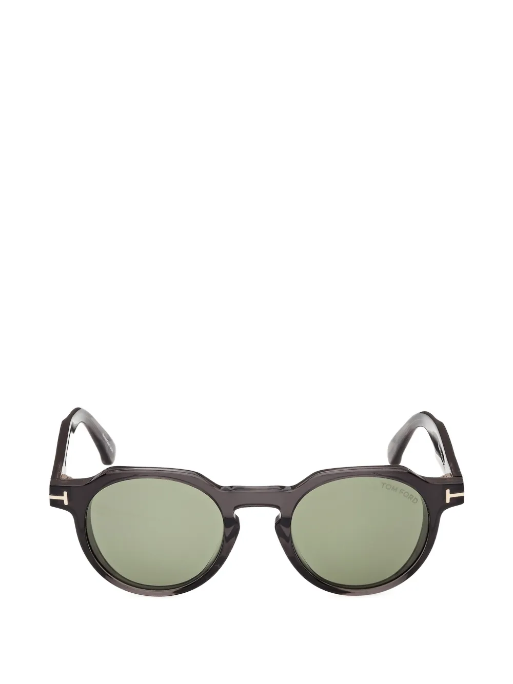 TOM FORD Eyewear T-hinge geometric-frame sunglasses - Marrone
