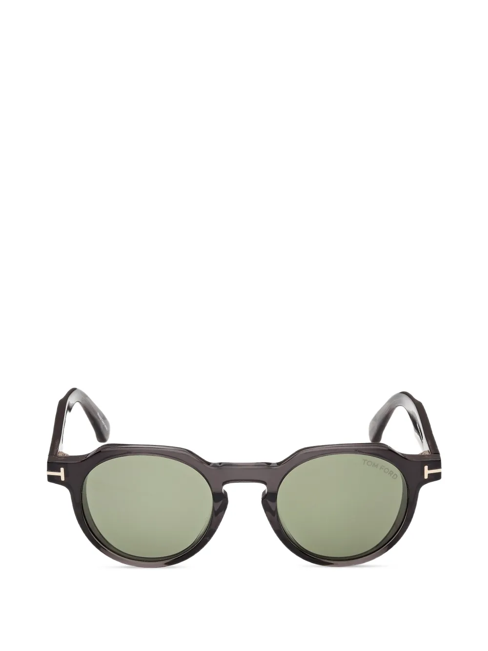TOM FORD Eyewear T-hinge geometric-frame sunglasses - Marrone