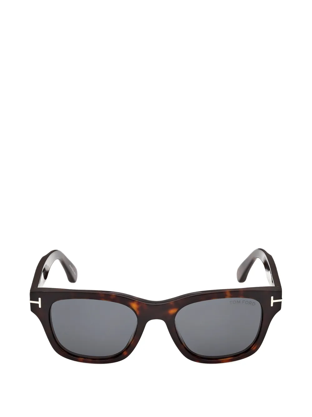 TOM FORD Eyewear tortoiseshell-effect rectangle-frame sunglasses - Marrone