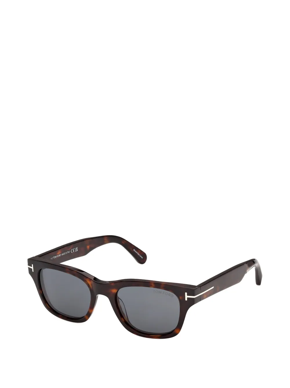 TOM FORD Eyewear Zonnebril met rechthoekig montuur Bruin