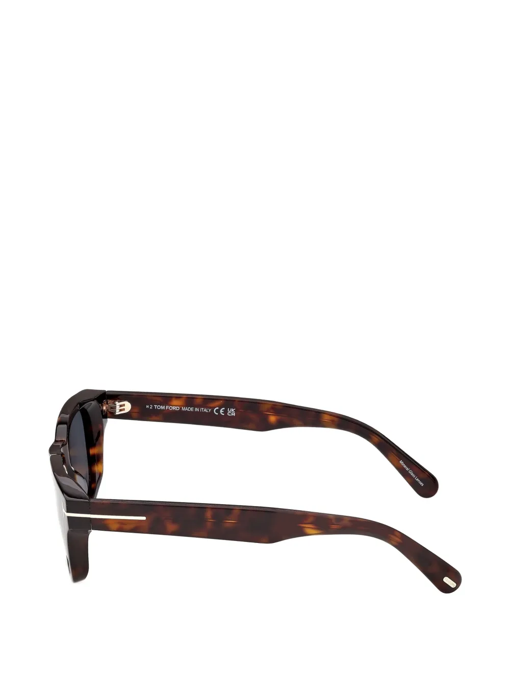 TOM FORD Eyewear Zonnebril met rechthoekig montuur Bruin