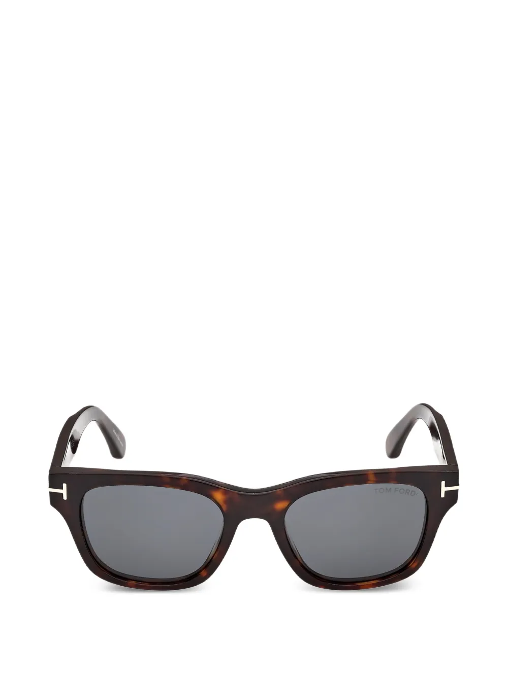 TOM FORD Eyewear tortoiseshell-effect rectangle-frame sunglasses - Marrone