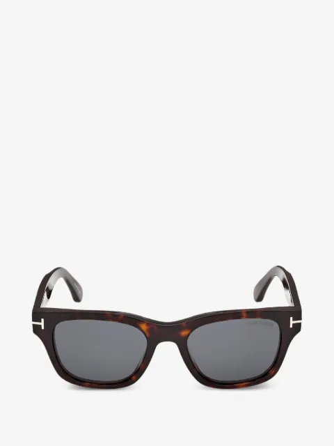 TOM FORD Eyewear tortoiseshell-effect rectangle-frame sunglasses