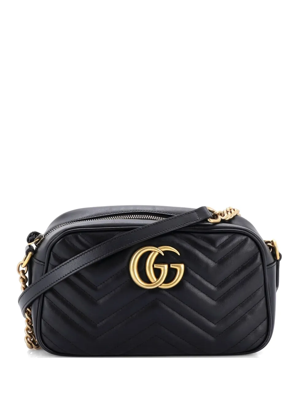 Gucci Pre-Owned GG Marmont Shoulder Bag Matelasse Leather Small crossbody bag - Schwarz