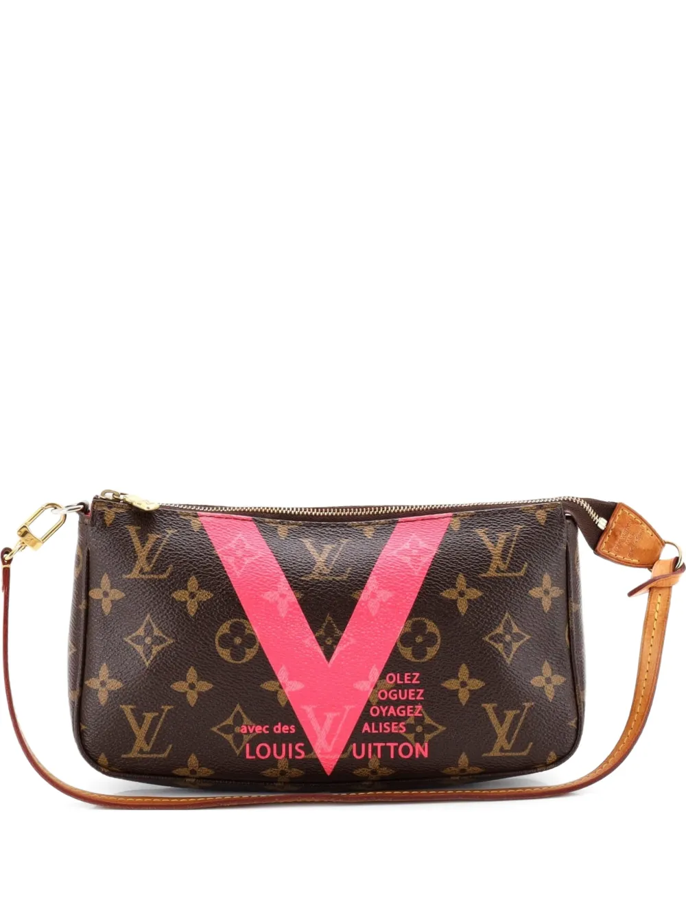 Louis Vuitton Pre-Owned Pochette Accessoires NM Limited Edition V Monogram Canvas clutch bag - Marrone