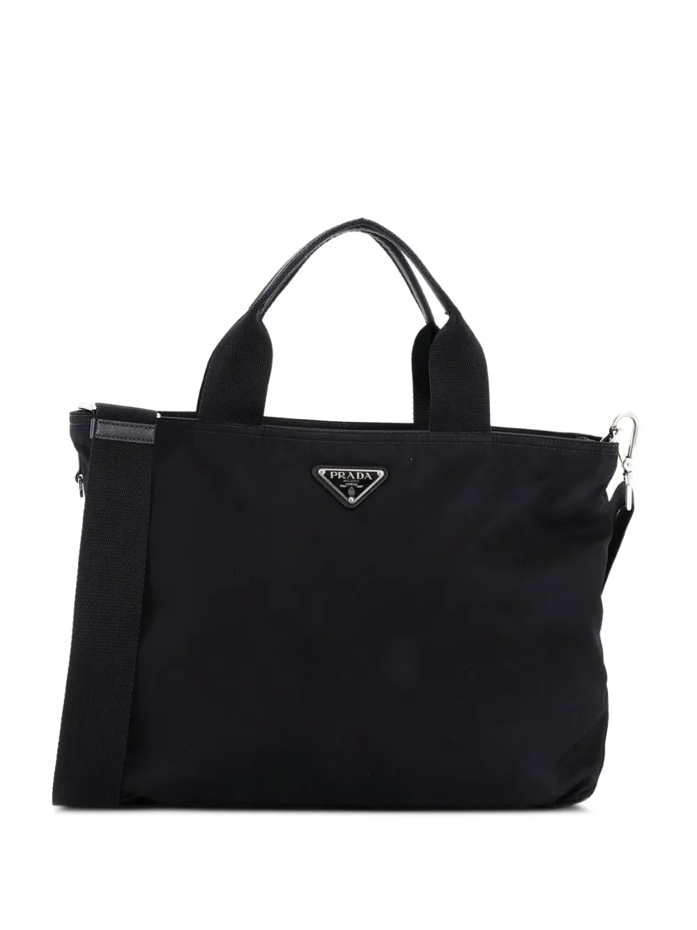 Prada Pre-Owned Vela Convertible Tessuto Small tote bag - Nero