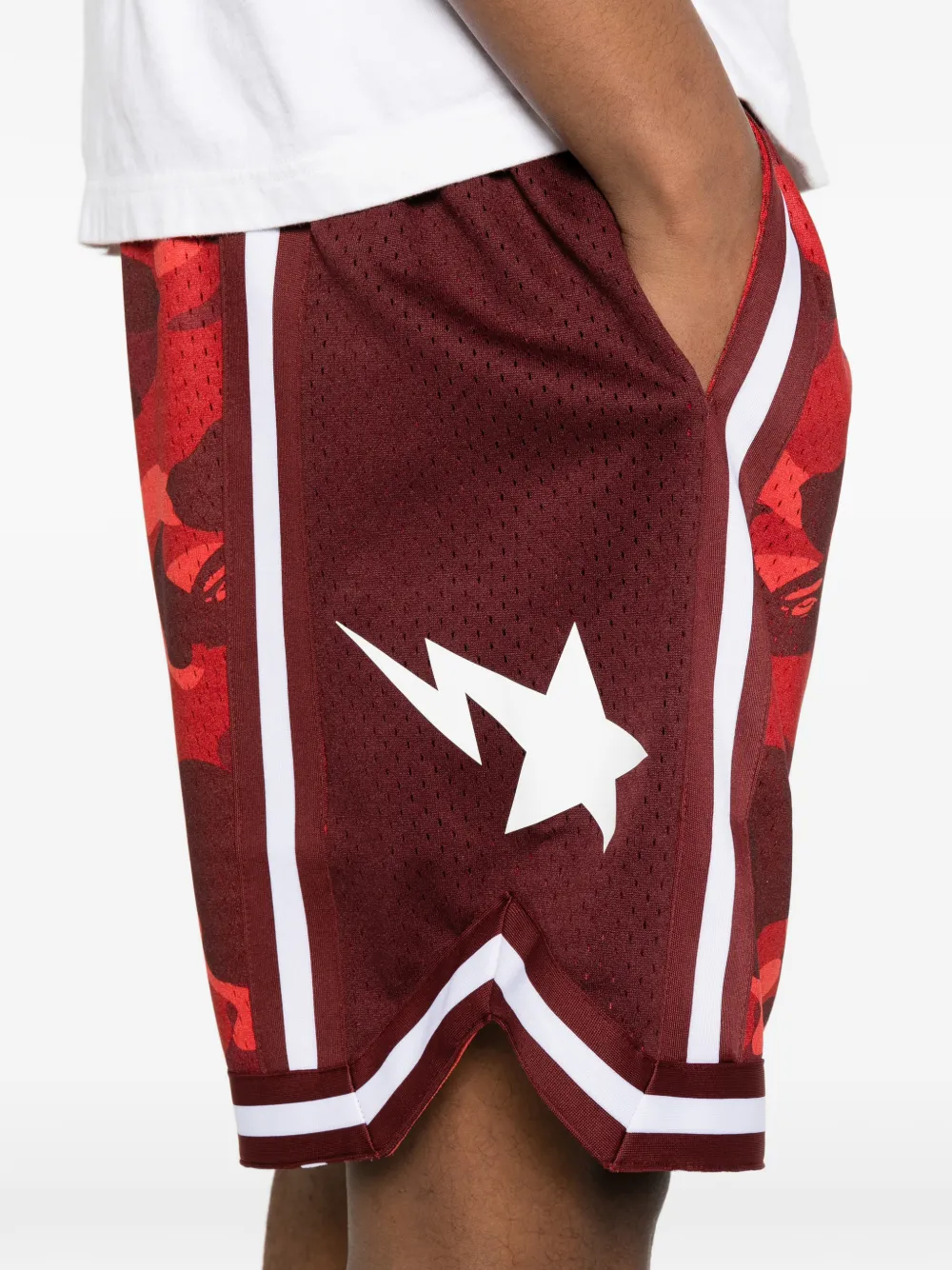 A BATHING APE ABC Camo Sta shorts Rood