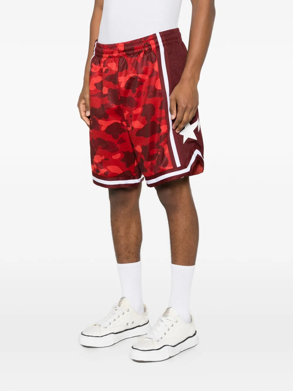 A BATHING APE ABC Camo Sta shorts Rood