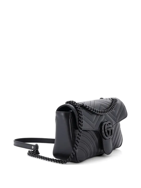 Gucci Pre-Owned GGマーモント フラップ マテラッセレザー ミディアム