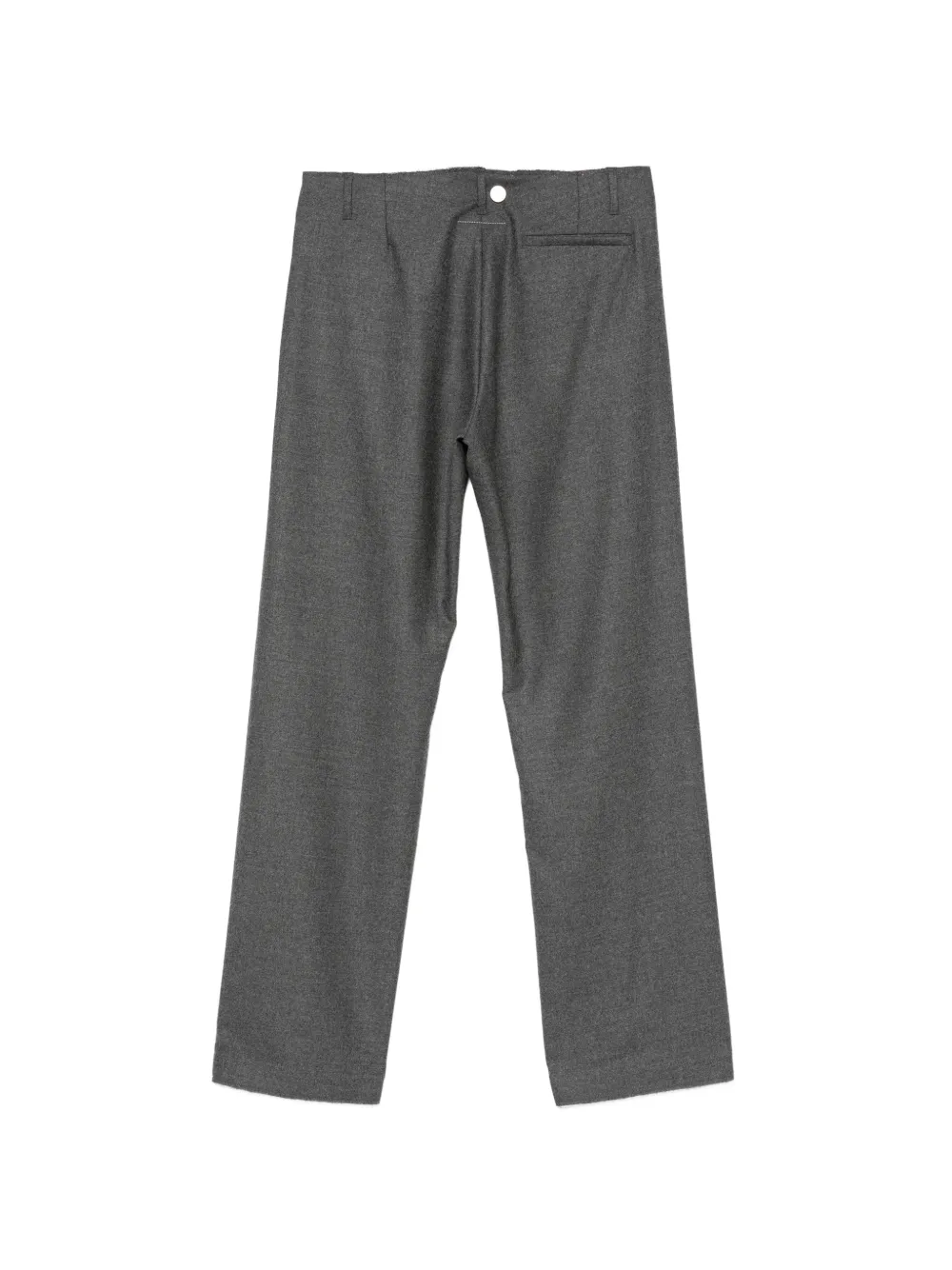 MM6 Maison Margiela Pantalon met gerafelde afwerking Grijs
