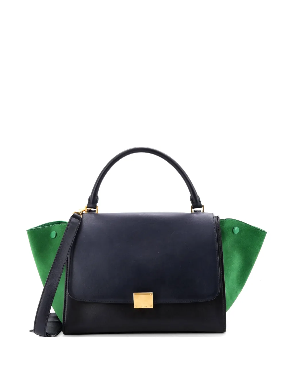 Celine Pre-Owned Borsa a tracolla Trapeze media in pelle tricolore - Multicolore