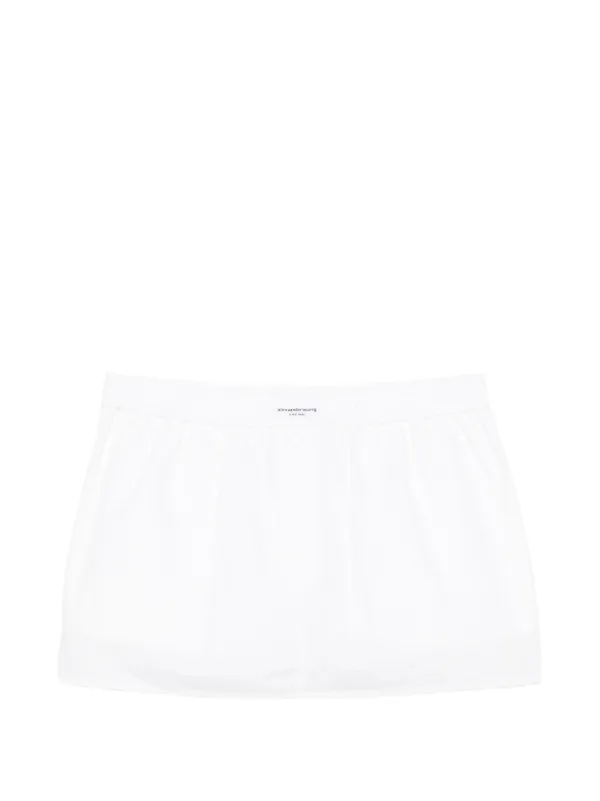 alexanderwang ホワイトショートパンツ S Alexander Wang ボクサースタイル ショートパンツ | ホワイト