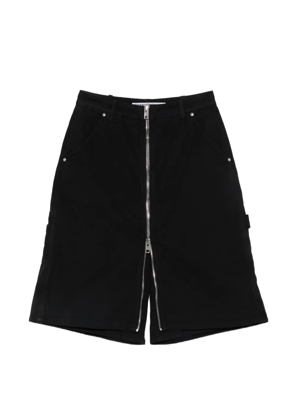 Alexander Wang zip-front cargo shorts - Nero