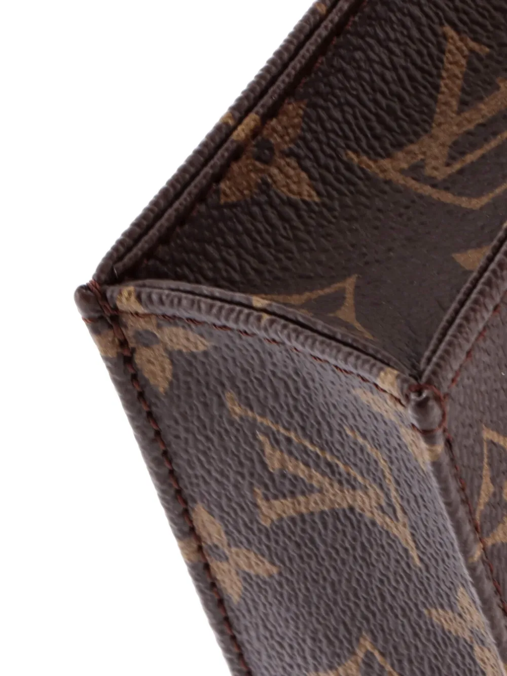 Louis Vuitton Pre-owned Petit Sac Plat Bag Limited Edition Fall in Love Monogram Canvas Tote Bag in Brown, view 4