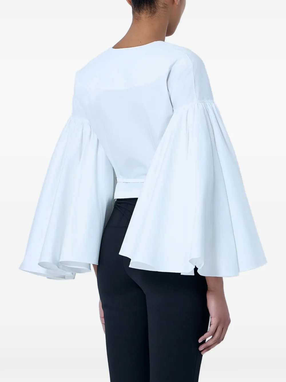 Jacquemus The Paysan wikkelblouse Wit