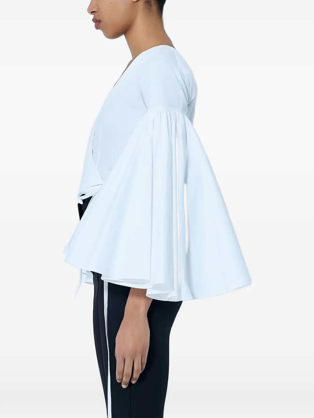 Jacquemus The Paysan wikkelblouse Wit