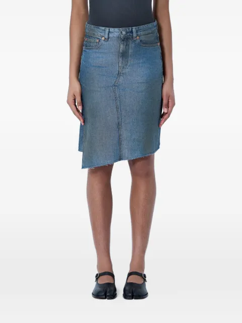 OUR LEGACY — Mid-craft asymmetric raw-hem skirt