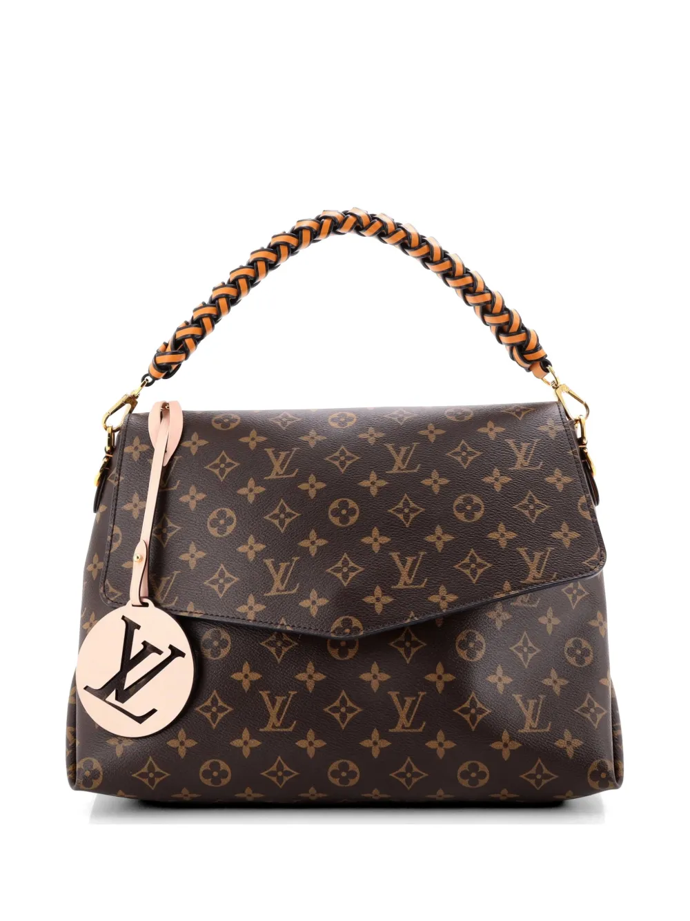 Louis Vuitton Pre-Owned Braided Handle Beaubourg Handbag Monogram Canvas MM shoulder bag - Marrone