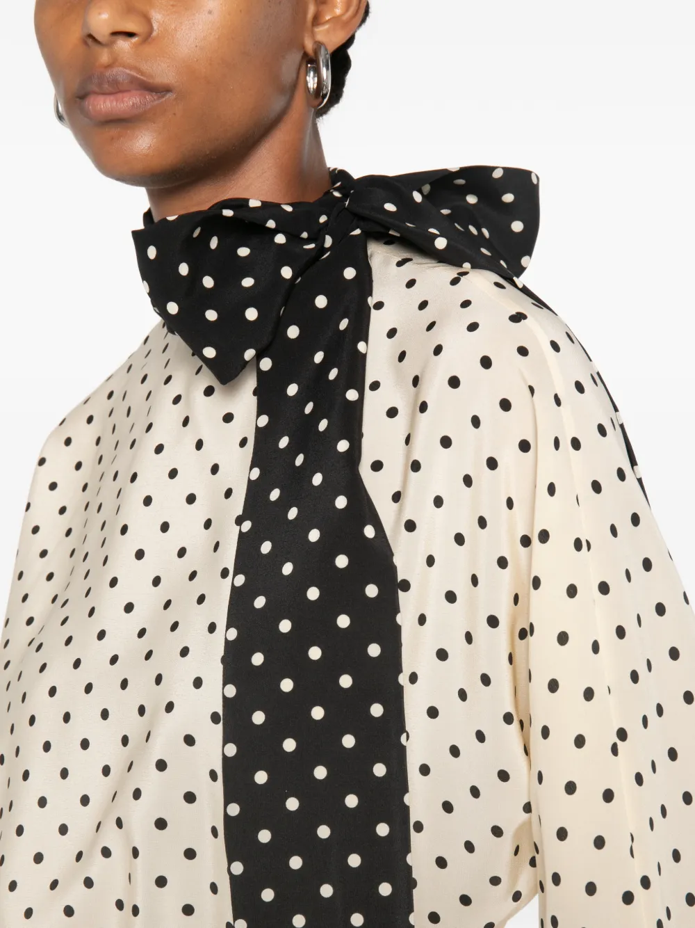 Valentino Garavani Blouse met stippen Beige