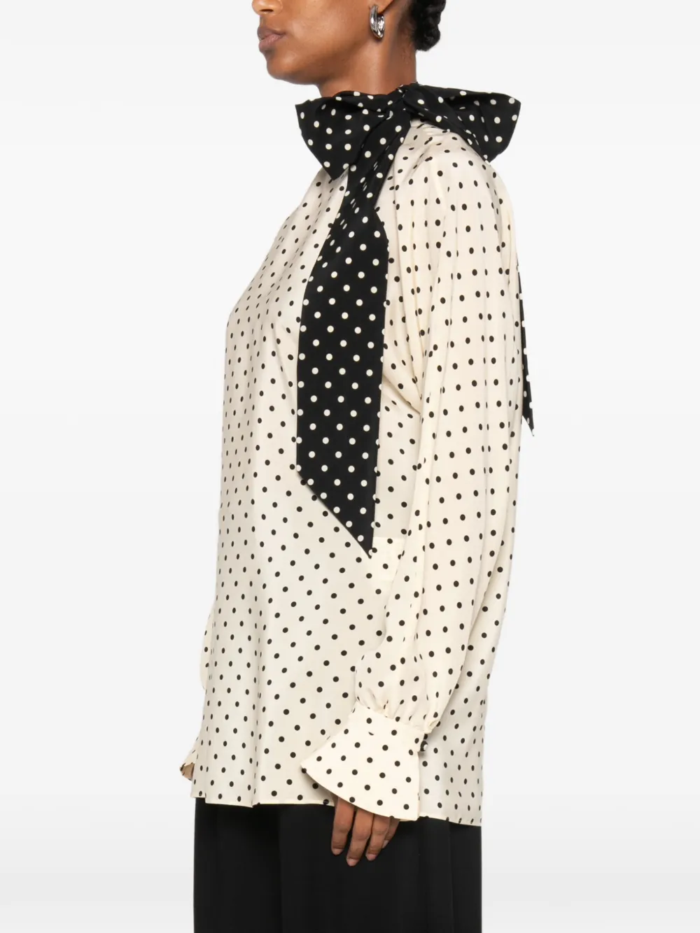 Valentino Garavani Blouse met stippen Beige