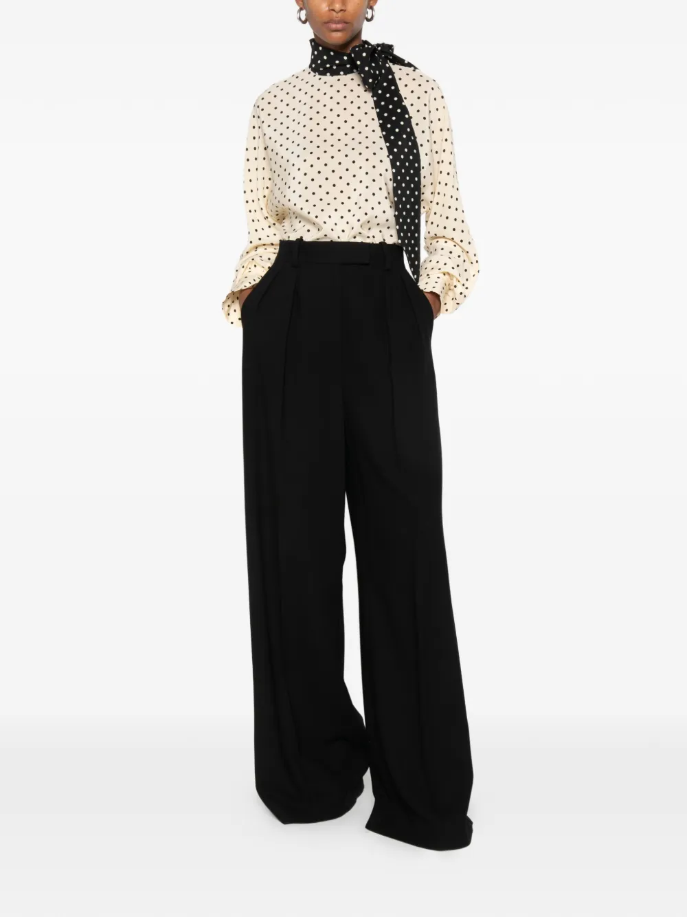 Valentino Garavani Blouse met stippen Beige